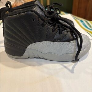 Jordan Kids Black and Gray Sneakers